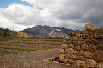 ruins of the ancient inca fortress,Chincheros ,cusco -Peru