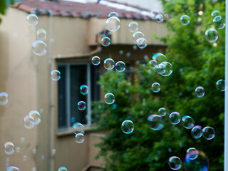 soap bubbles background