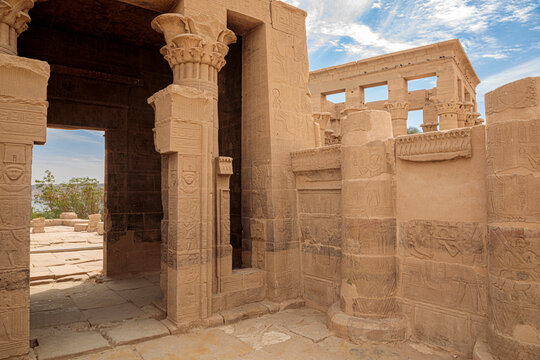 Inside Trajan's Kiosk on Agilika island