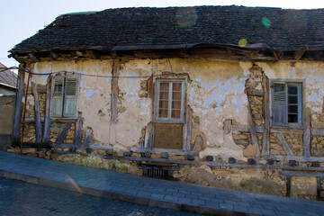 Fototapeta na wymiar Old village in Georgia, Bolnisi village and old German house