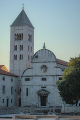 Zadar, Croatia / 31st July 2020: St. Mary Church in old town centre Zadar, crkva svete Marije