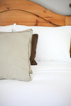 bed at a hotel