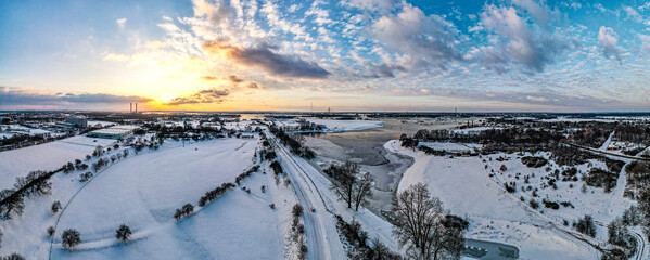 Obraz premium sunset in the mountains