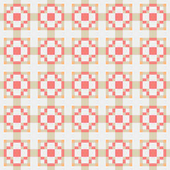 Abstract Cross Pattern generative computational art illustration