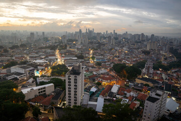 Obraz premium Sunset in São Paulo, Brazil, metropolis 