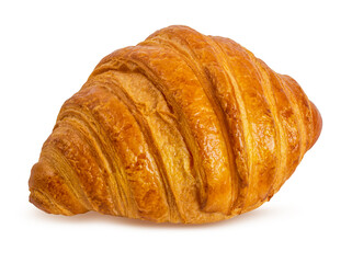 Croissant isolated on white background with clipping path