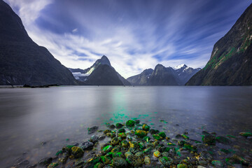 Incredible lake in mountains in New Zealand