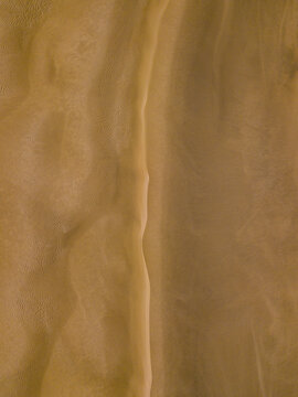 Abstract pattern of sand dunes in Cape Reinga, New Zealand