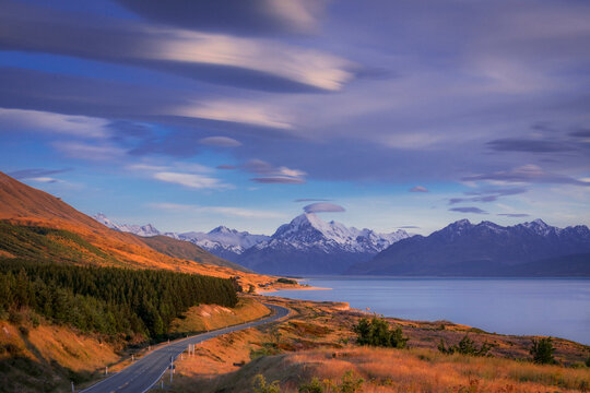 Incredible aerial view of the coast in New Zealand