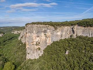 Aerial view of Buoux, France