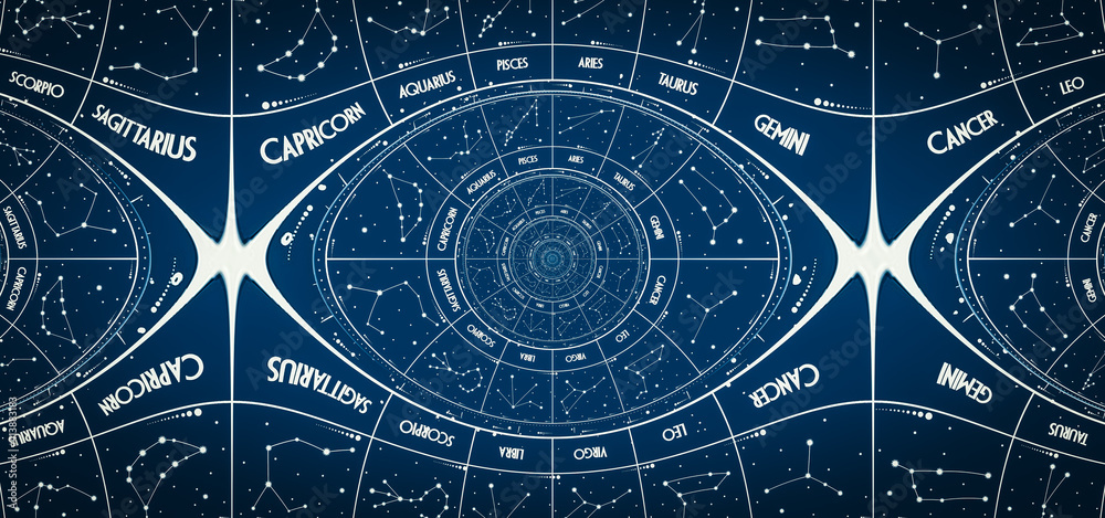 Canvas Prints droste effect background. abstract design for concepts related to astrology and fantasy.