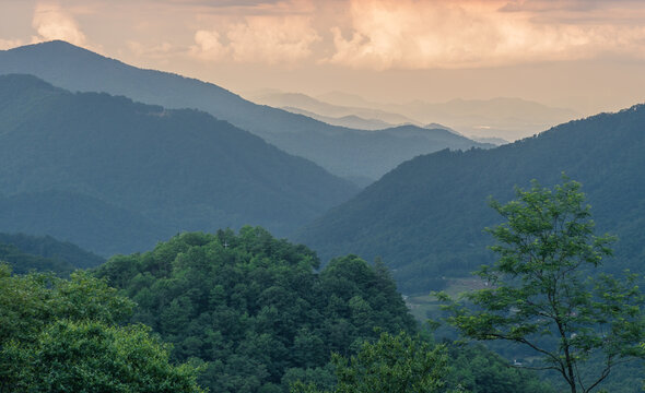 Sunrise Landscape Great Smoky Mountains National Park