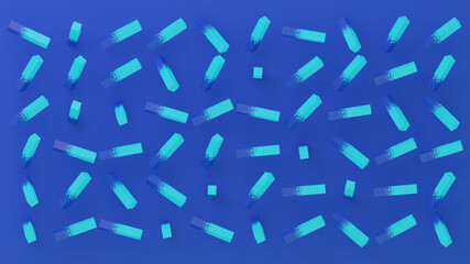 abstract light blue geometry grid, Cool indigo blue space grid. Dark blue backdrop.Hi-tech communication, 3d rendering
