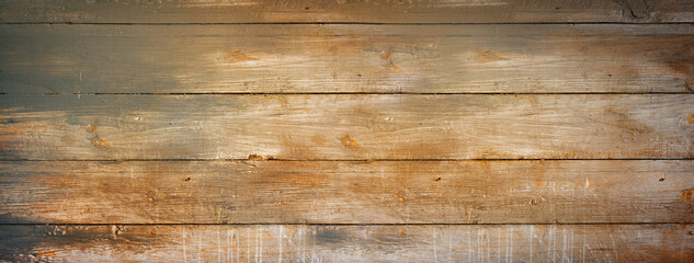 Rough wood board banner background