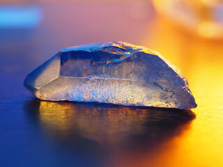 Aqua Aura Quartz Backlit with Warm Lighting