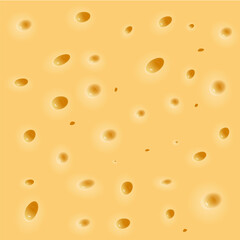 Vector realistic cheese background. Texture of cheese