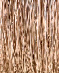 Close up de fibras de vime