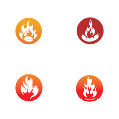 Fire flame vector illustration design template