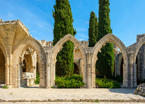 Cloister of Bellapais Abbey, Cyprus