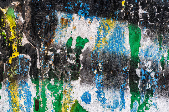 detail of a graffiti painted on a wall