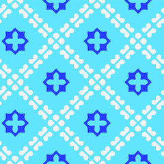  Seamless pattern with multicolored shapes.