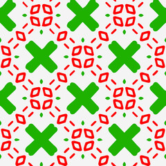 Obraz premium Seamless pattern with multicolored shapes.