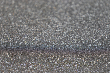 Silver glitter close up 