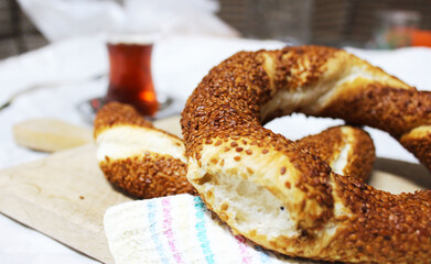 turkish bagel and tea