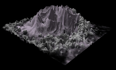 small mountain- environment    3D renderings 