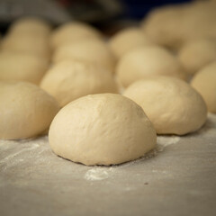 Fototapeta na wymiar rolling dough