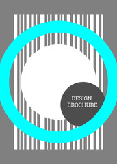 Geometric cover design. Fashionable bright cover, banner, poster, booklet. Abstract background in the style of Memphis. Creative colors