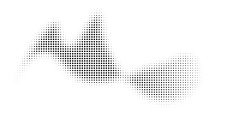 Halftone texture with geometric figures.