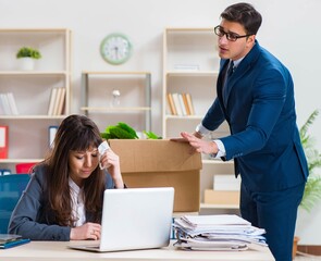 Person being fired from his work