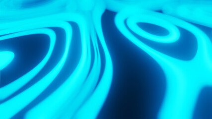 An abstract neon pattern 3D render