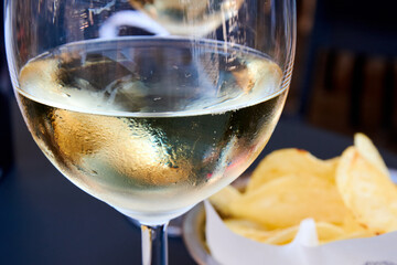 two glasses of prosecco for an aperitif