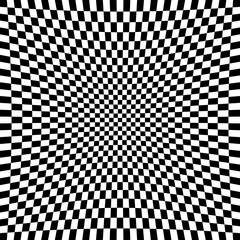 Abstract checkered pattern with 3D illusion effect.