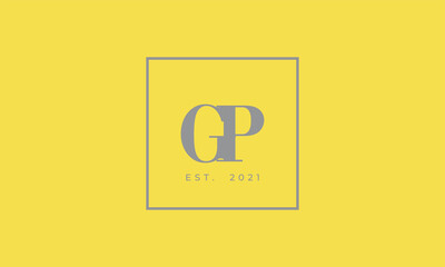 Pantone 2021 Ultimate Gray logotype monogram alphabet characters Illuminating backgound