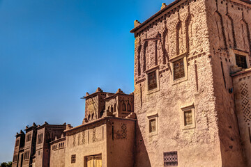Skoura, Morocco - April 3, 2019: Kasbah Amridil in Skoura Morocco