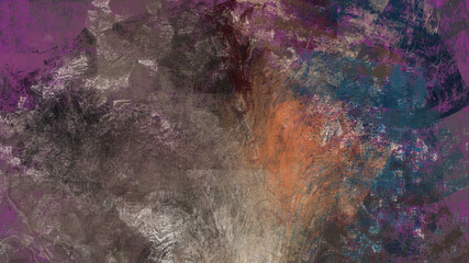 Abstract art work with colorful splashes