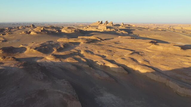 Dasht-e Lut Desert in eastern Iran taken in January 2019