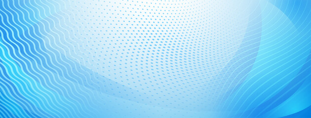 Obraz premium Abstract background of straight and wavy intersecting lines in light blue colors