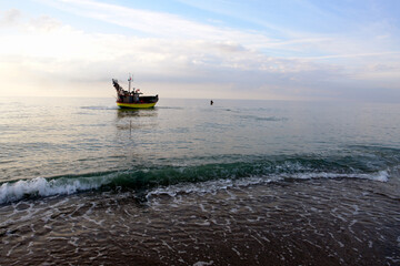 fishing boat in the sea
