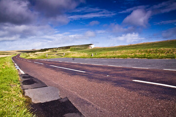 dramatic landscape photos of the British coast.
