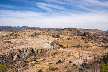 Fototapeta na wymiar Trekking near Cerro de la Bufa - Guanajuato, Guanajuato, Mexico