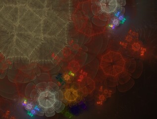 Imaginatory fractal background Image