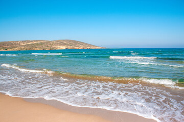 Landscape of the coast of Rhodes island