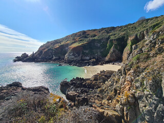 Fototapeta premium Guernsey Channel Islands, Portelet Beach