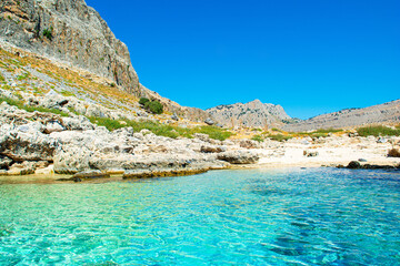 Fototapeta premium Landscape of the coast of Rhodes island