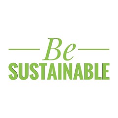 ''Be sustainable'' Lettering