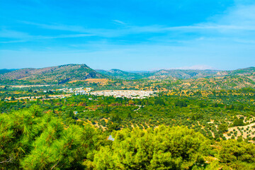 Obraz premium Landscape of the coast of Rhodes island
